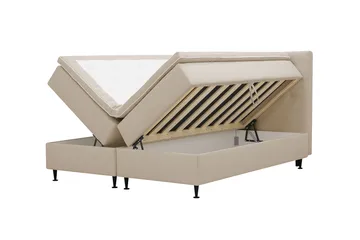 Hilton Plus Komplett Sängpaket med Förvaring 160x200 cm - Beige - Möbler - Säng - Enkelsäng