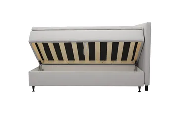 Hilton Plus Kontinentalsäng med Förvaring 160x200 cm - Grå - Möbler - Säng - Kontinentalsäng