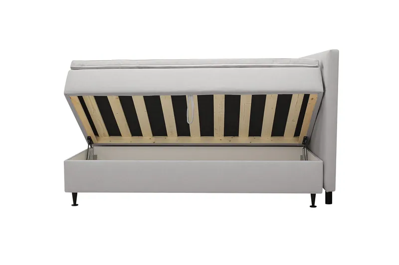 Hilton Plus Komplett Sängpaket med Förvaring 160x200 cm - Grå - Möbler - Säng - Säng med förvaring