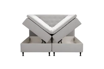 Hilton Plus Kontinentalsäng med Förvaring 160x200 cm - Grå - Möbler - Säng - Kontinentalsäng