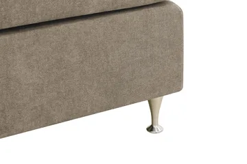 Hilton Premium Komplett Sängpaket 180x200 cm Kontinentalsäng med Sänggavel - Ljusbrun Tyg - Möbler - Säng - Kontinentalsäng