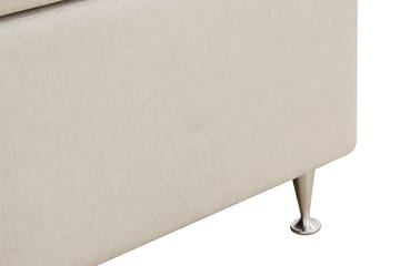 Hilton Premium Komplett Sängpaket 180x200 cm Kontinentalsäng med Sänggavel - Ljusbeige Tyg - Möbler - Säng - Kontinentalsäng