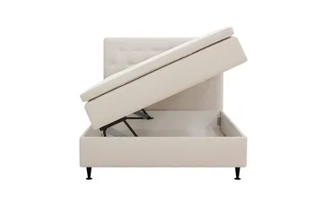 Hilton Plus Komplett Sängpaket med Förvaring 120x200 cm - Ljusbeige - Möbler - Säng - Säng med förvaring