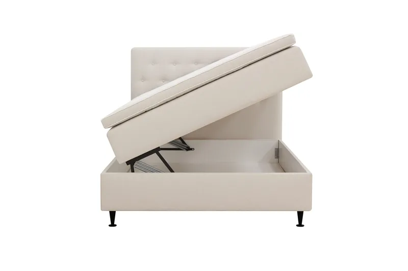 Hilton Plus Komplett Sängpaket med Förvaring 120x200 cm - Ljusbeige - Möbler - Säng - Säng med förvaring