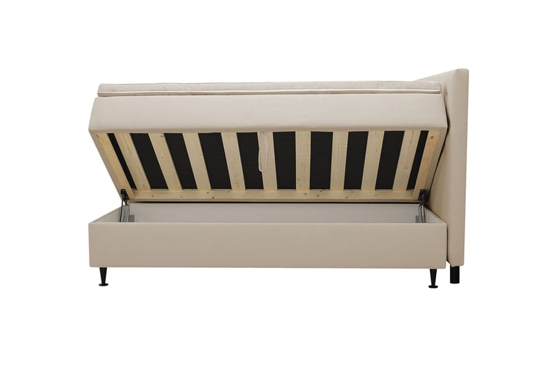 Hilton Plus Komplett Sängpaket med Förvaring 160x200 cm - Beige - Möbler - Säng - Enkelsäng