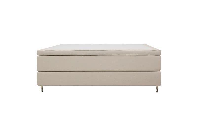 Hilton Premium Kontinentalsäng 180x200 cm - Ljusbeige Bouclé - Möbler - Säng - Kontinentalsäng
