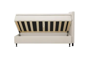 Hilton Plus Komplett Sängpaket med Förvaring 90x200 cm - Ljusbeige - Möbler - Säng - Säng med förvaring