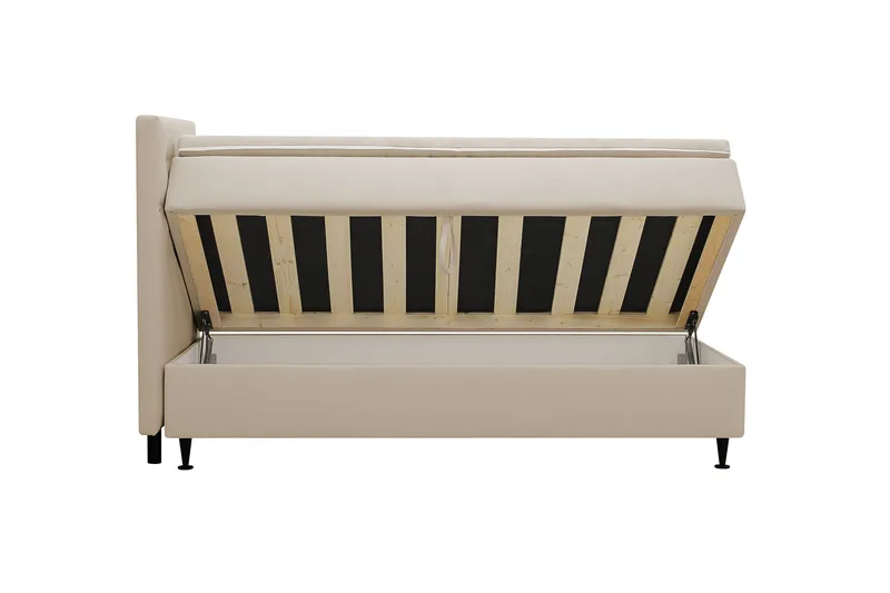 Hilton Plus Komplett Sängpaket med Förvaring 90x200 cm - Beige - Möbler - Säng - Enkelsäng