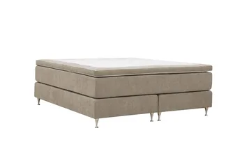 Hilton Premium Kontinentalsäng 160x200 cm - Ljusbrun Tyg - Möbler - Säng - Kontinentalsäng