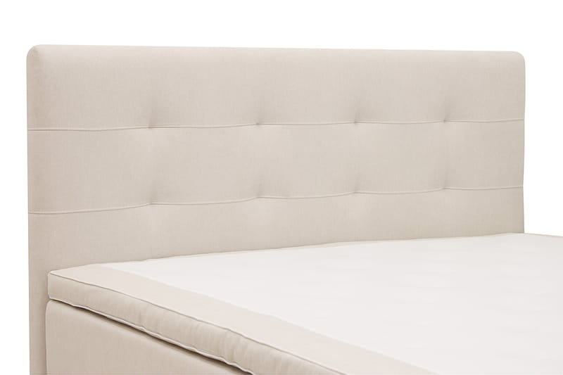 Hilton Premium Komplett Sängpaket 160x200 cm Kontinentalsäng med Sänggavel - Ljusbeige Tyg - Möbler - Säng - Kontinentalsäng
