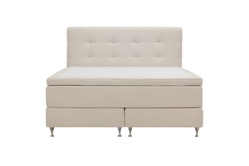 Hilton Premium Komplett Sängpaket 180x200 cm - Ljusbeige Bouclé - Möbler - Säng - Kontinentalsäng