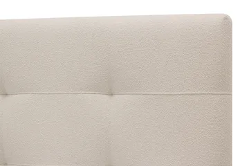 Hilton Premium Komplett Sängpaket 160x200 cm Kontinentalsäng med Sänggavel - Ljusbeige Bouclé - Möbler - Säng - Kontinentalsäng