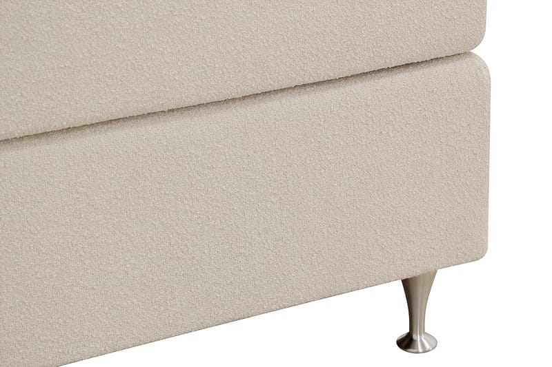 Hilton Premium Komplett Sängpaket 180x200 cm - Ljusbeige Bouclé - Möbler - Säng - Kontinentalsäng