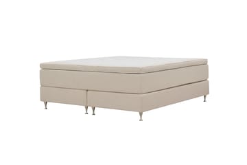 Hilton Premium Kontinentalsäng 160x200 cm - Ljusbeige Bouclé - Möbler - Säng - Kontinentalsäng