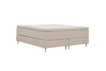 Hilton Premium Kontinentalsäng 160x200 cm - Ljusbeige Bouclé - Möbler - Säng - Kontinentalsäng
