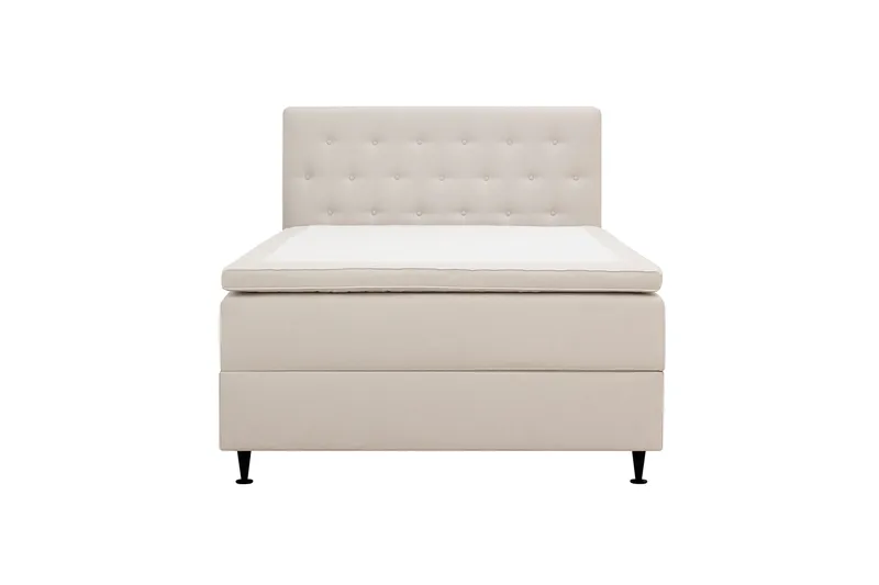 Hilton Plus Komplett Sängpaket med Förvaring 120x200 cm, Ljusbeige