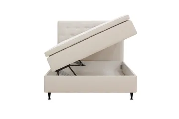 Hilton Plus Komplett Sängpaket med Förvaring 140x200 cm - Ljusbeige - Möbler - Säng - Kontinentalsäng