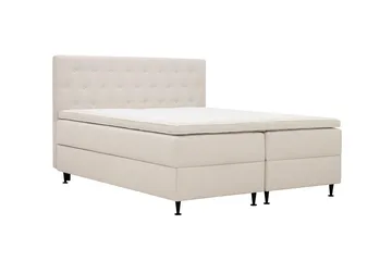 Hilton Plus Komplett Sängpaket med Förvaring 160x200 cm - Ljusbeige - Möbler - Säng - Kontinentalsäng