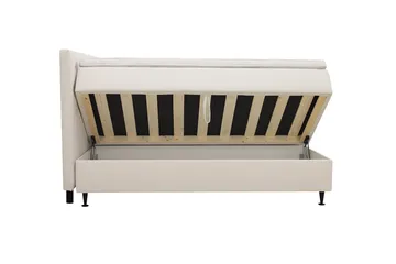 Hilton Plus Komplett Sängpaket med Förvaring 160x200 cm - Ljusbeige - Möbler - Säng - Kontinentalsäng