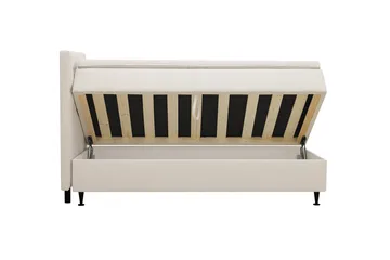 Hilton Plus Komplett Sängpaket med Förvaring 90x200 cm - Ljusbeige - Möbler - Säng - Kontinentalsäng