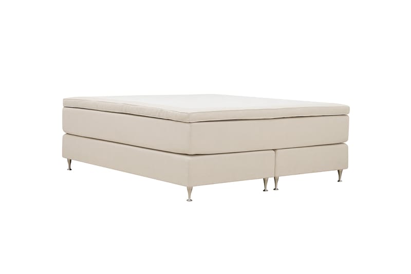 Hilton Premium Kontinentalsäng 160x200 cm - Ljusbeige Tyg - Möbler - Säng - Kontinentalsäng