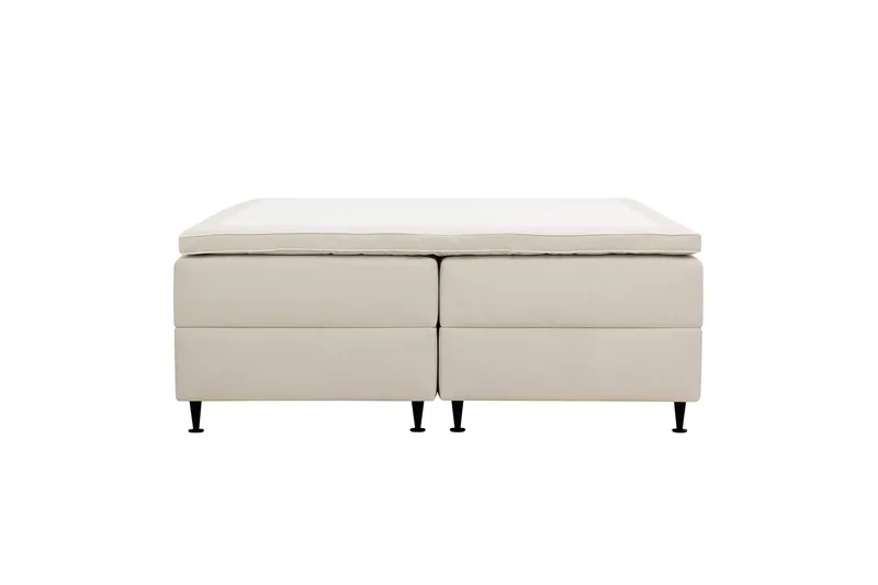 Hilton Plus Kontinentalsäng med Förvaring 160x200 cm, Ljusbeige