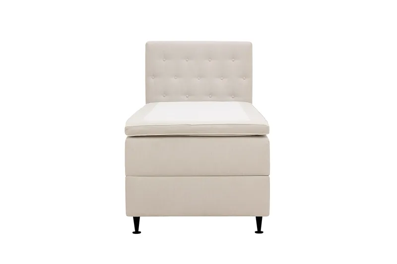 Hilton Plus Komplett Sängpaket med Förvaring 90x200 cm - Ljusbeige - Möbler - Säng - Säng med förvaring