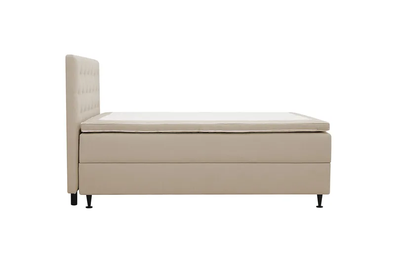 Hilton Plus Komplett Sängpaket med Förvaring 120x200 cm - Beige - Möbler - Säng - Enkelsäng