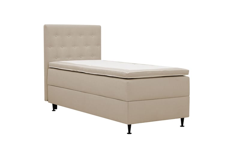 Hilton Plus Komplett Sängpaket med Förvaring 90x200 cm - Beige - Möbler - Säng - Enkelsäng