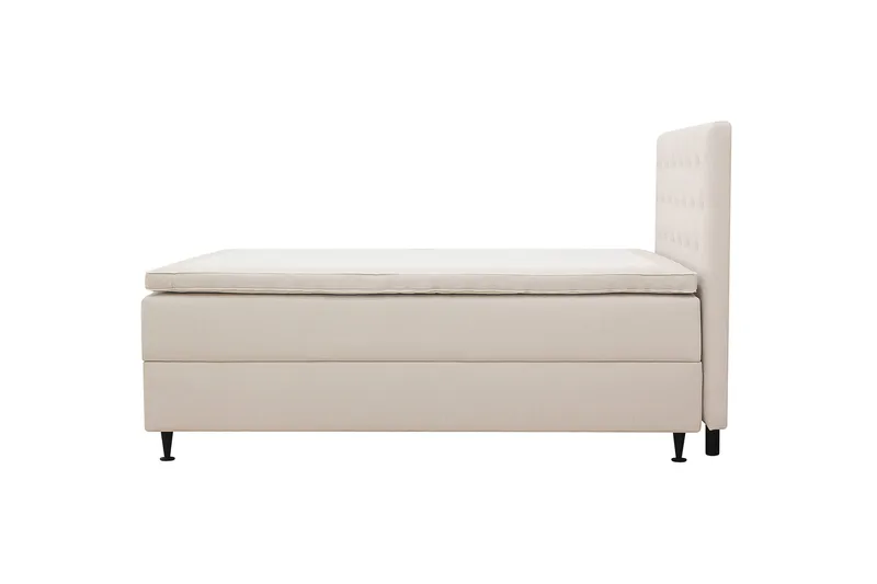 Hilton Plus Komplett Sängpaket med Förvaring 140x200 cm - Ljusbeige - Möbler - Säng - Säng med förvaring