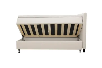 Hilton Plus Komplett Sängpaket med Förvaring 160x200 cm - Ljusbeige - Möbler - Säng - Säng med förvaring