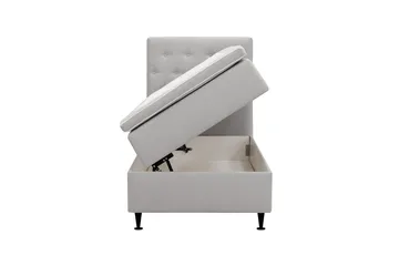 Hilton Plus Komplett Sängpaket med Förvaring 90x200 cm - Grå - Möbler - Säng - Säng med förvaring