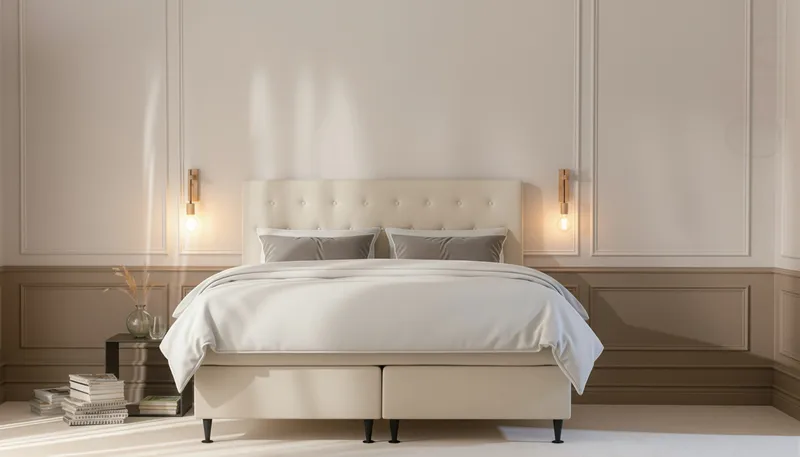 Hilton Plus Komplett Sängpaket 160x200 cm - Ljusbeige - Möbler - Säng - Kontinentalsäng