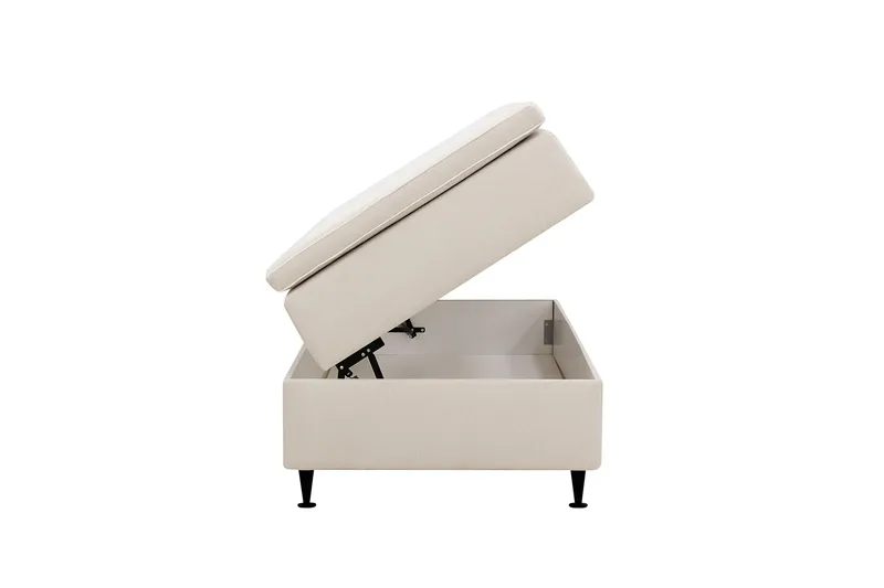 Hilton Plus Kontinentalsäng med Förvaring 90x200 cm - Ljusbeige - Möbler - Säng - Säng med förvaring