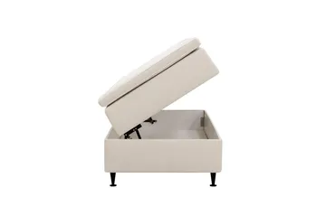 Hilton Plus Kontinentalsäng med Förvaring 90x200 cm - Ljusbeige - Möbler - Säng - Säng med förvaring