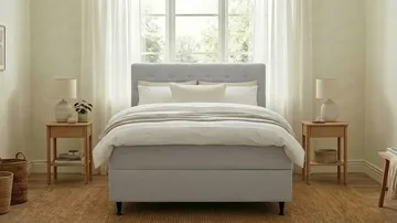 Hilton Plus Komplett Sängpaket med Förvaring 140x200 cm - Grå - Möbler - Säng - Säng med förvaring