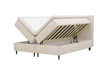 Hilton Plus Komplett Sängpaket med Förvaring 160x200 cm - Ljusbeige - Möbler - Säng - Säng med förvaring