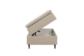 Hilton Plus Kontinentalsäng med Förvaring 90x200 cm - Beige - Möbler - Säng - Enkelsäng