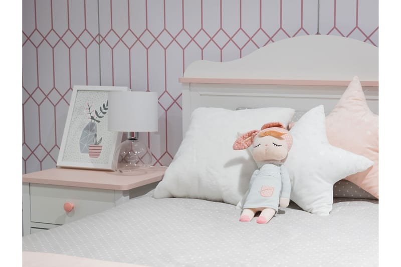 Hilts Möbelset För Sovrum - Vit/Rosa - Möbler - Säng - Möbelset för sovrum