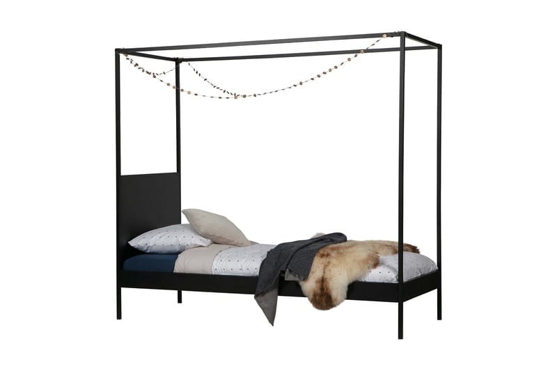 Himmelsäng Boketofta 90x200 cm - Svart - Möbler - Säng - Himmelsäng