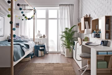 Säng 4You 90x200 cm Vit/Trä/Natur - VOX - Möbler - Säng - Himmelsäng