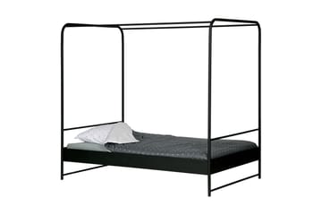 Säng Vancha 120x200 - Svart Metall - Möbler - Säng - Himmelsäng
