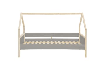 Himmelsäng Square Line Grå, 205x96x133 cm - Grå, 205x96x133 cm - Möbler - Säng - Himmelsäng