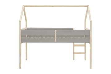 Himmelsäng Square Line Grå, 205x96x184 cm - Grå, 205x96x184 cm - Möbler - Säng - Himmelsäng