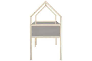 Himmelsäng Square Line Grå, 205x96x184 cm - Grå, 205x96x184 cm - Möbler - Säng - Himmelsäng