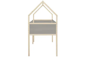 Himmelsäng Square Line Grå, 205x96x184 cm - Grå, 205x96x184 cm - Möbler - Säng - Himmelsäng