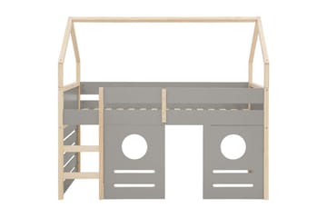 Himmelsäng Square Line med panel Grå - Grå - Möbler - Säng - Himmelsäng