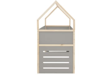 Himmelsäng Square Line med panel Grå - Grå - Möbler - Säng - Himmelsäng