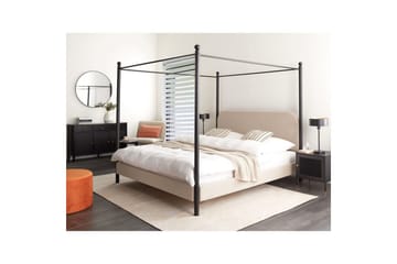 Himmelssäng Dannemois Beige, Black 180x200 - Möbler - Säng - Himmelsäng