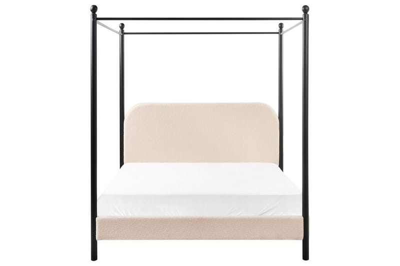 Himmelssäng Dannemois - Beige, svart, 140x200 cm - Möbler - Säng - Himmelsäng